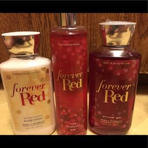 Bath and Body Works Forever Red set